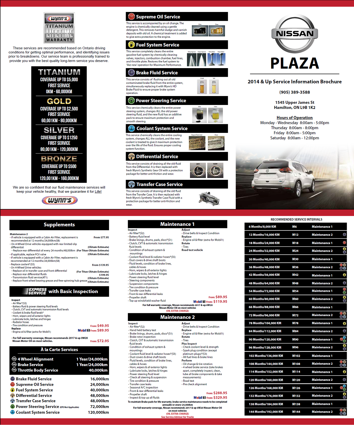 auto repair specials hamilton plaza nissan hamilton nissan vehicle service schedule